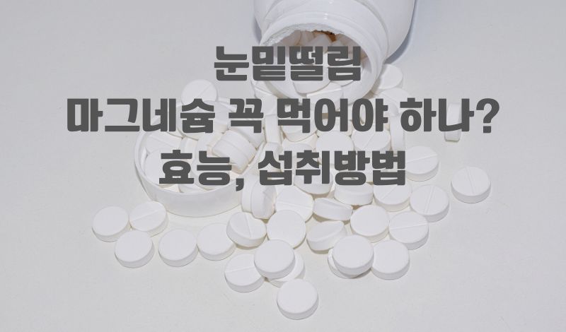 눈밑떨림과 마그네슘